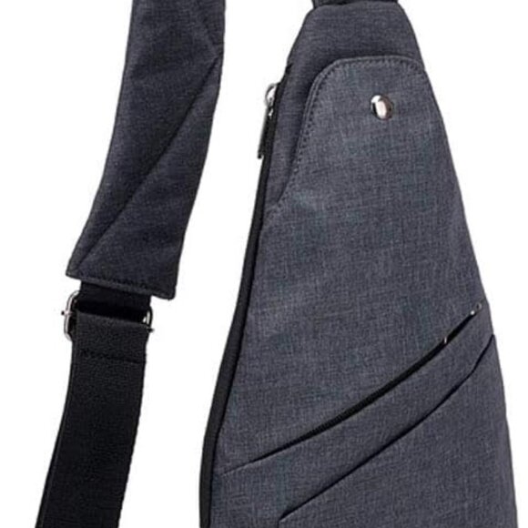 Dark Grey Sling Bag Crossbody Backpack - Picture 1 of 7